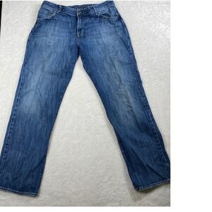Mavi Matt Jeans‎ Mens 40/34 Boot Cut Mid Rise Denim Blue
